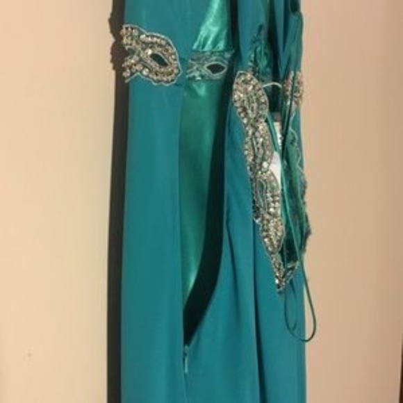 Seafoam Green/Teal Prom/Event Dress. NWT. Gorgeous - Picture 8 of 8